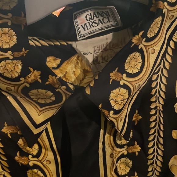 Versace silk barocco mens shirt - Picture 4 of 5